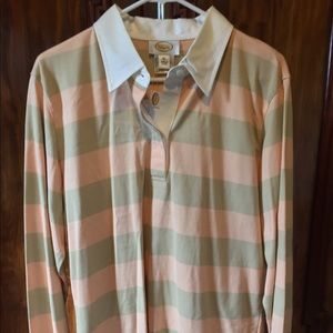 Striped long sleeve casual shirt